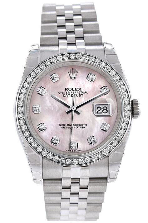 rolex lady datejust pink mother of pearl